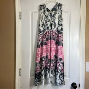 One World - Pink/Black/White Dress Sz Small